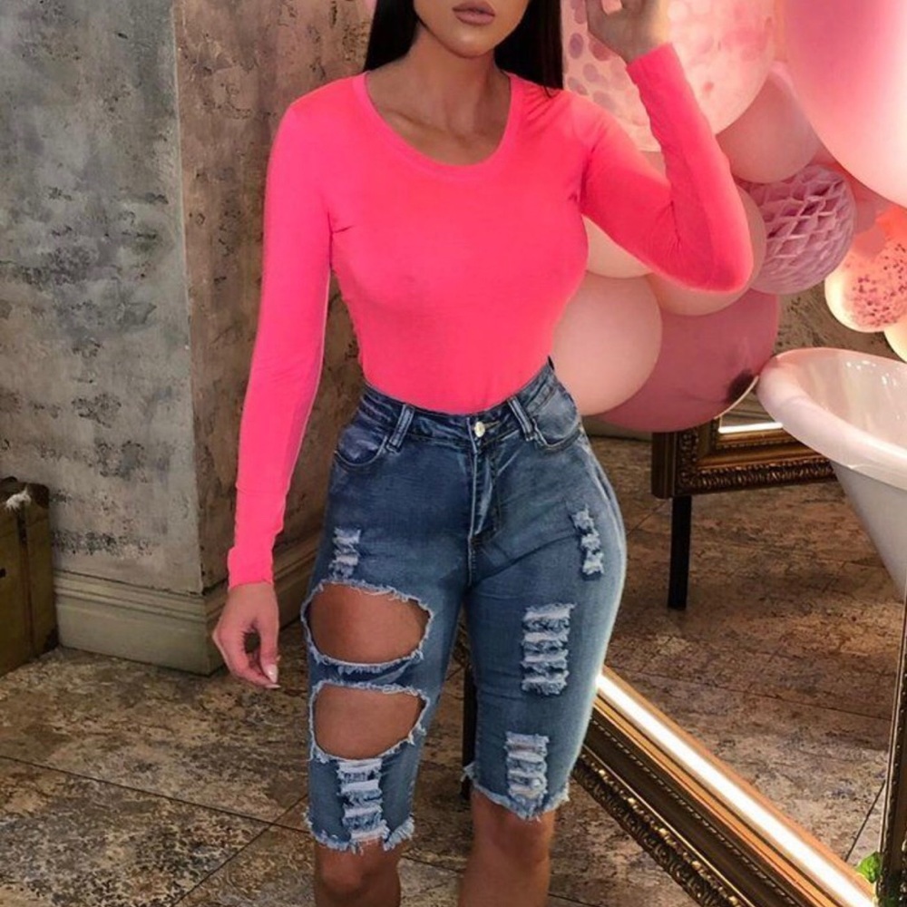 Neon Pink Bodysuit